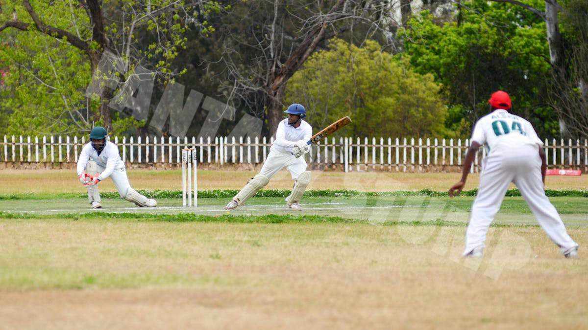 Focused Cricket Batsman